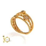 انگشتر-طلا-زنانه-طرح-لویی-ویتون