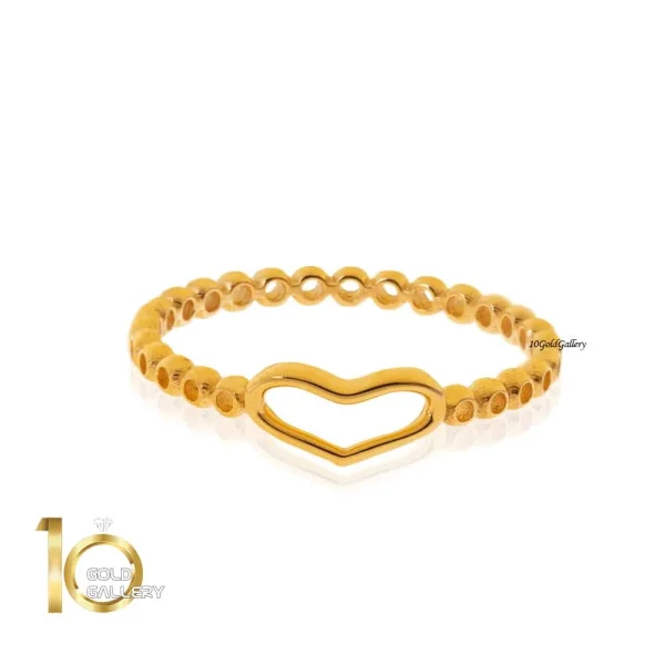 انگشتر-طلا-طرح-قلب