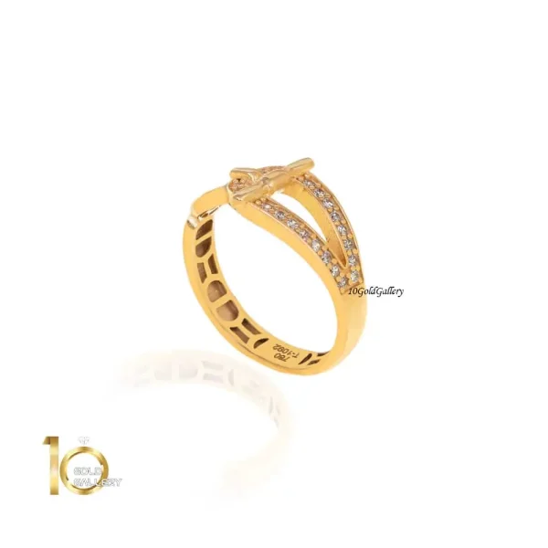 انگشتر طلا طرح هرمس کد