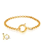 دستبند-طلا-طرح-رولو-با-قفل-ملوانی