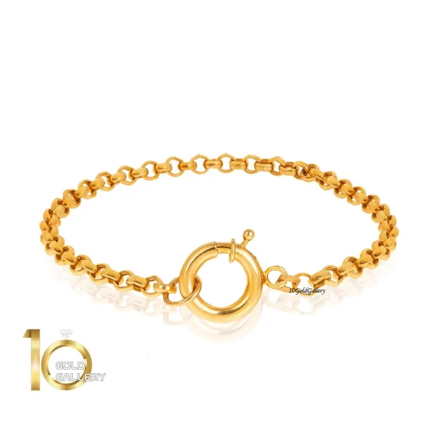 دستبند-طلا-طرح-رولو-با-قفل-ملوانی