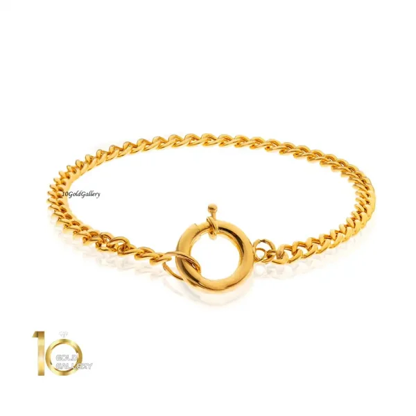 دستبند-طلا-طرح-کارتیه-با-قفل-ملوانی