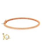 دستبند-النگویی-طرح-شوپارد-مدل-تمام-نگین-رزگلد