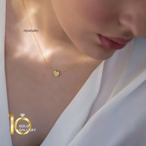 گردنبند-طلا-طرح-قلب-ساده