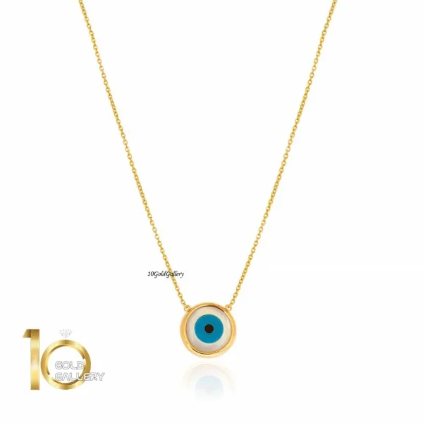 گردنبند-طلا-با-پلاک-چشم-نظر