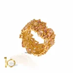 انگشتر-طلا-پهن-سیترین