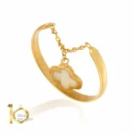 انگشتر-با-آویز-ون-کلیف-مینکاری-سفید