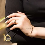 انگشتر-طلا-طرح-مولتی-کالر-مدل