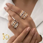 مجموعه-انگشتر-طلا-طرح-دیوید-یورمن-مدل