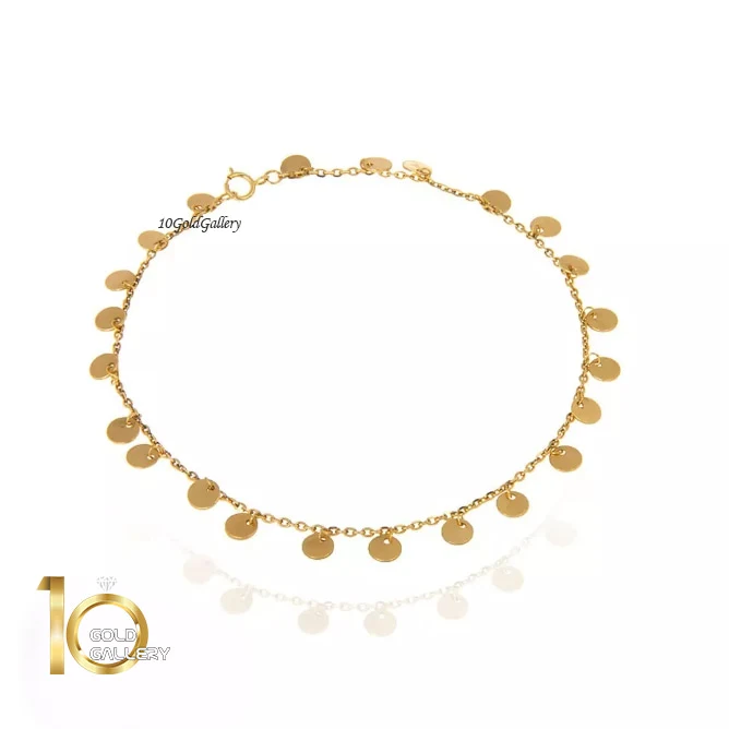 LA701-پابند-طلا-طرح-پولکی پابند-طلا-طرح-پولکی