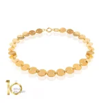 دستبند-طلا-طرح-پولکی