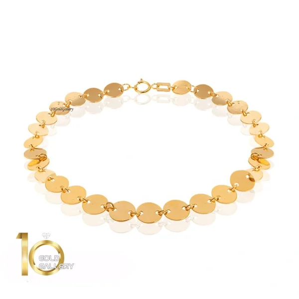 دستبند-طلا-طرح-پولکی