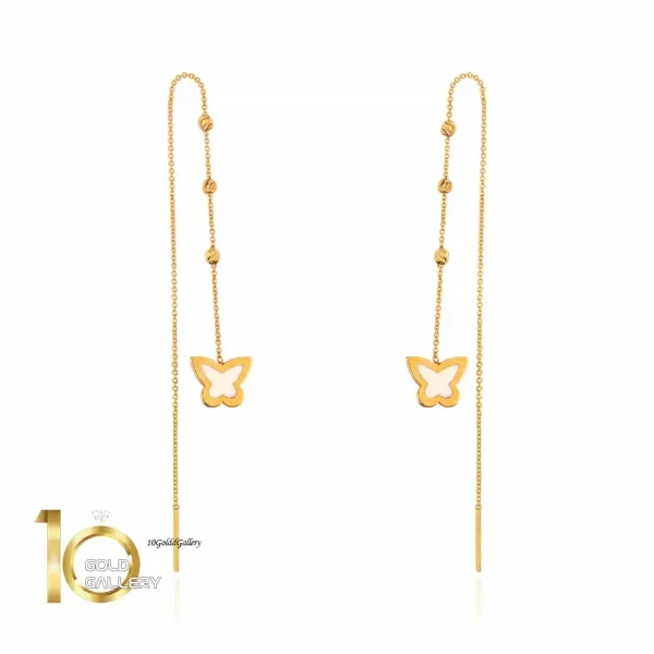 گوشواره-طلا-طرح-پروانه-بخیه-ای