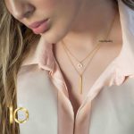 گردنبند طلا دو لایه طرح ونکلیف کد LN820