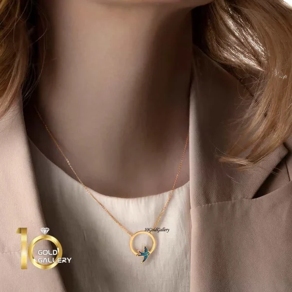 گردنبند-طلا-طرح-پرستو