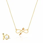 گردنبند-طلا-طرح-بی-نهایت