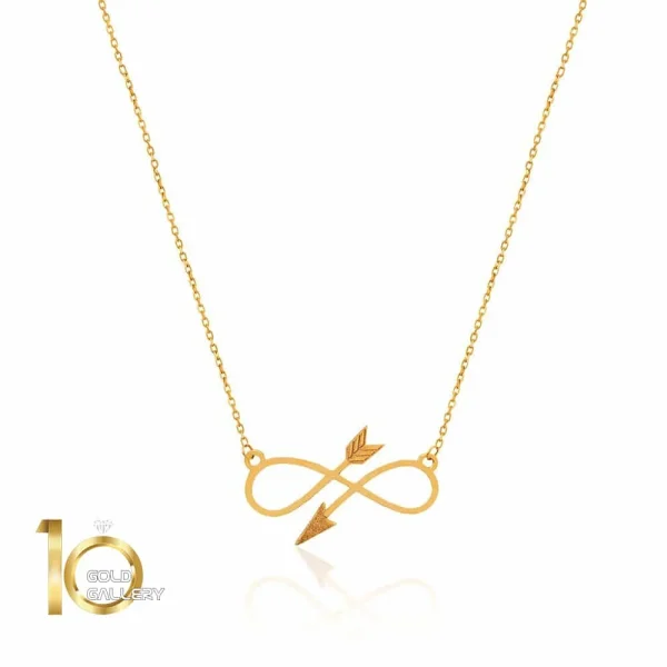 گردنبند-طلا-طرح-بی-نهایت