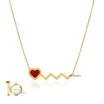 گردنبند-طلا-با-طرح-ضربان-قلب
