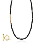 گردنبند-طلا-مردانه-طرح-سنگ-و-زنجیر-کارتیه