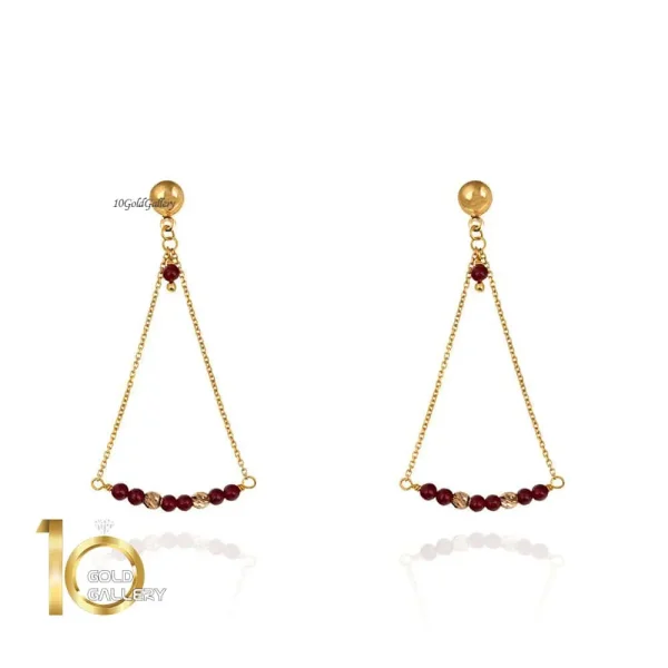 گوشواره-طلا-دست-ساز-دونه-سرخ