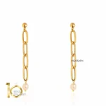 گوشواره-طلا-طرح-کارتیه-با-طلا