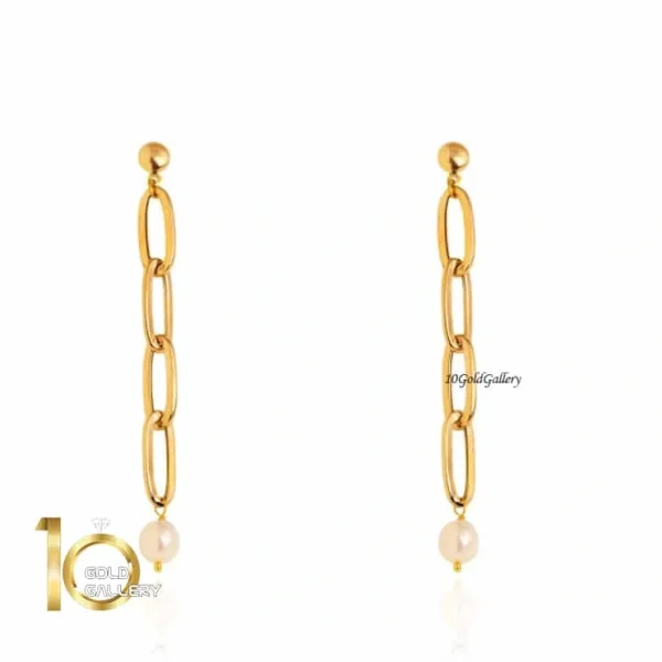 گوشواره-طلا-طرح-کارتیه-با-طلا