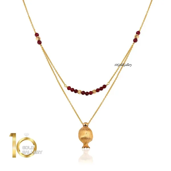 گردنبند-طلا-طرح-انار