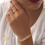 دستبند-النگویی-طلا-طرح-بولگاری