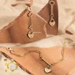 دستبند-طلا-با-آویز-قلب-تیفانی