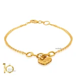 دستبند-طلا-با-آویز-قلب-تیفانی