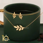 دستبند-طلا-طرح-برگ