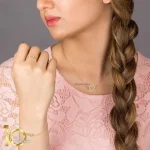 دستبند-طلا-طرح-قلب-و-بینهایت