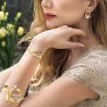 دستبند-طلا-طرح-پولکی