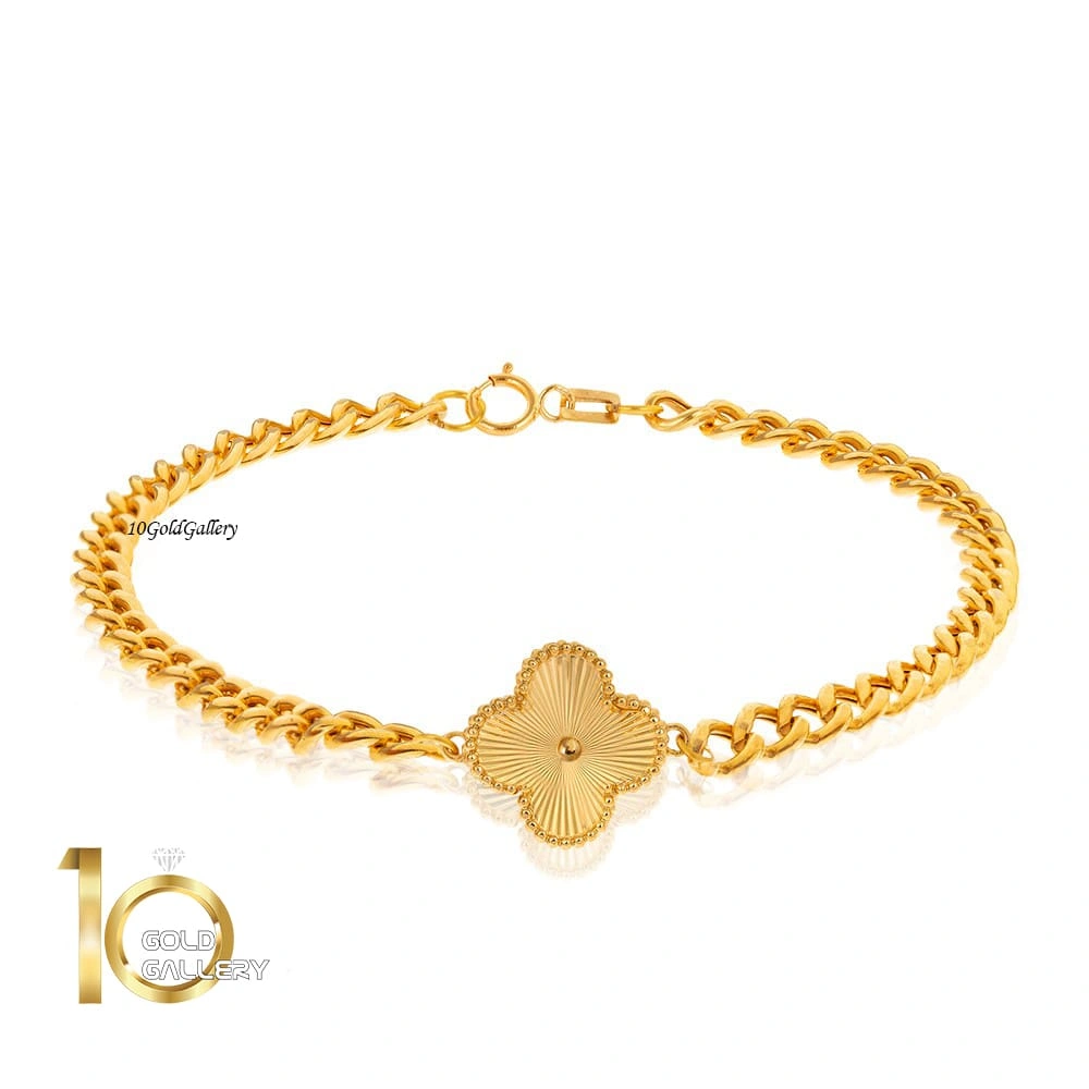 دستبند-طلا-کارتیه-با-پلاک-طرح-ونکلیف-کد-CB437-2 دستبند-طلا-کارتیه-با-پلاک-طرح-ونکلیف