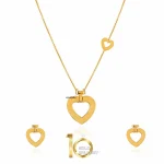 نیم-ست-طلا-طرح-قلب-فرد-ساده