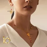 نیم_ست_طلا_دست_ساز_زنانه_طرح_فیوژن_چیپسی