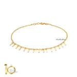 پابند-طلا-با-آویزهای-مستطیلی