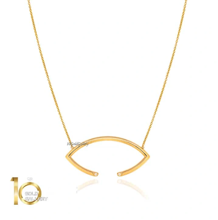 گردنبند-زنانه-هندسی-طرح-چشم گردنبند-زنانه-هندسی-طرح-چشم