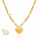 گردنبند طلا با آویز طرح تیفانی کد CN513 - تصویر 2