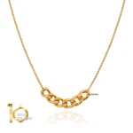 گردنبند طلا زنانه طرح کارتیر