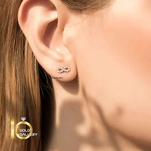 گوشواره-طلا-طرح-بینهایت