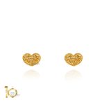 گوشواره طلا طرح فیوژن قلب کد CE403