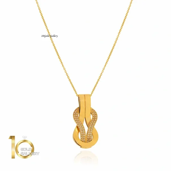 آویز طلا طرح فرد