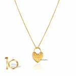 آویز طلا طرح قلب تیفانی