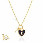 آویز طلا طرح قلب تیفانی