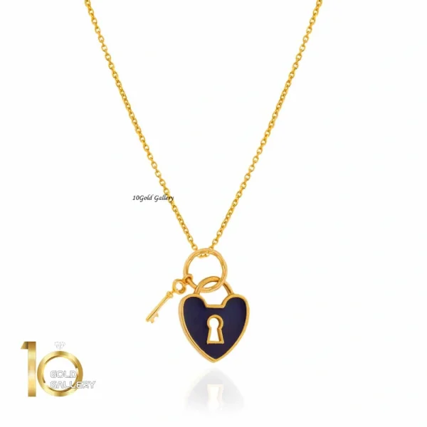 آویز طلا طرح قلب تیفانی