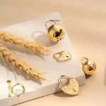 آویز طلا طرح قلب تیفانی