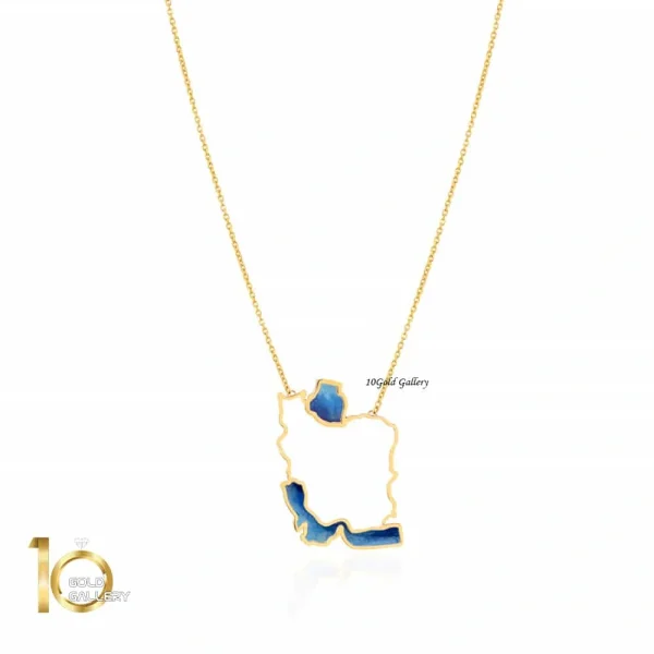 گردنبند طلا طرح ایران کد LN892