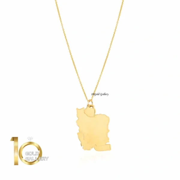 گردنبند طلا طرح ایران کد LN893