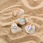 آویز طلا کودک طرح گوی برفی